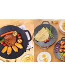 Кръгъл тиган за грил 32см